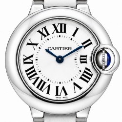 Cartier Ballon Bleu De 28MM W69010Z4 White Dial Watch